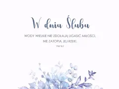 W dniu ślubu: "Wody wielkie nie zdołają ugasić miłości, nie zatopią jej rzeki." Cytaty z Biblii o miłości małżeńskiej.