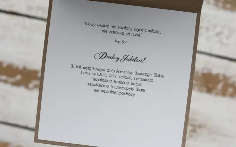Wzruszające życzenia z okazji 60 rocznicy ślubu. Miłość silniejsza niż rzeka, radość i troska na wspólnej drodze.