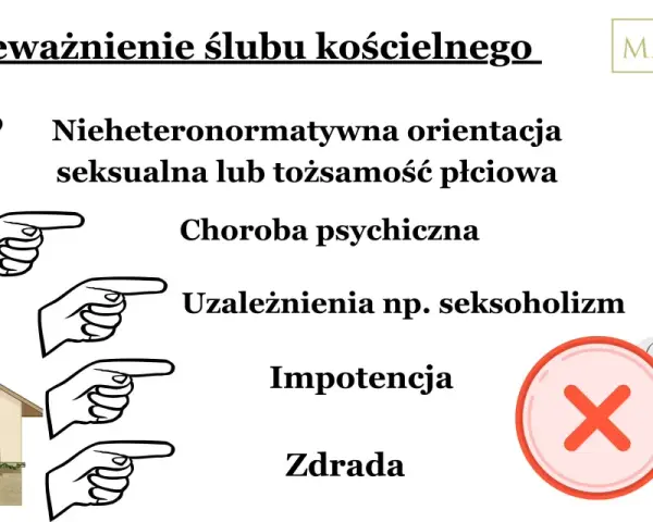 Unieważnienie ślubu kościelnego: orientacja, choroba psychiczna, uzależnienia, impotencja, zdrada. Czy można unieważnić ślub kościelny?
